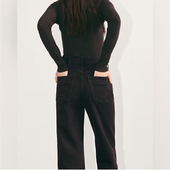 NWT Everlane The Way-High Jean Organic Cotton Black Size 25 Long - Picture 7 of 11